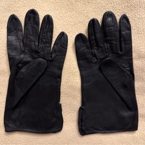 Fratelli Orsini black leather gloves size 8.5